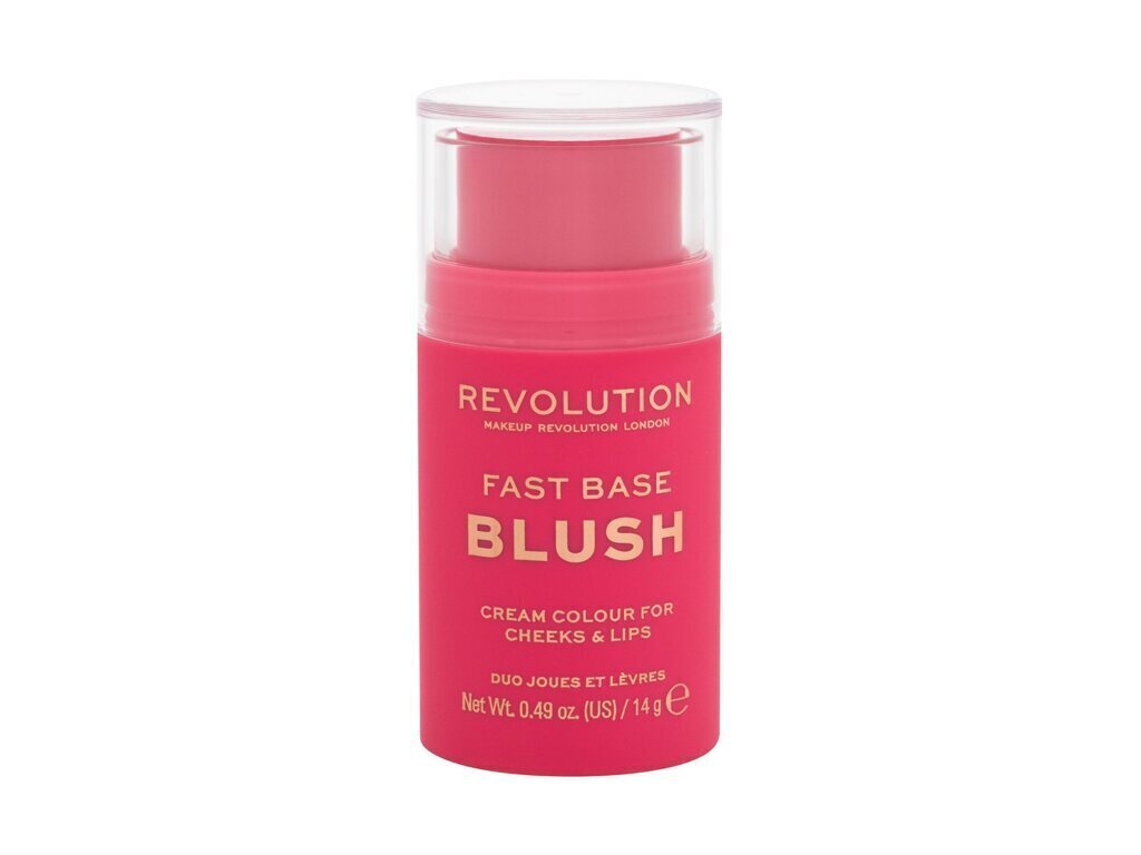 Põsepuna Makeup Revolution Fast Base Blush Stick Rose, 14 g цена и информация | Päikesepuudrid ja põsepunad | hansapost.ee