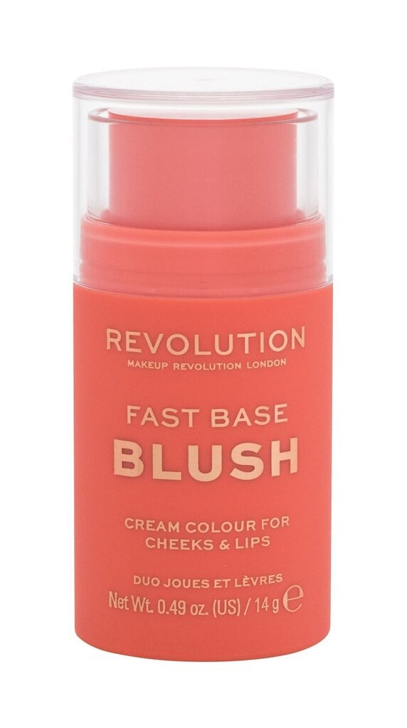 Põsepuna Makeup Revolution London Fast Base Blush Peach, 14g цена и информация | Päikesepuudrid ja põsepunad | hansapost.ee