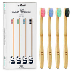 My White Secret Бамбуковая зубная щетка (Bamboo Toothbrush) 4 шт. цена и информация | Зубные щетки, пасты | hansapost.ee
