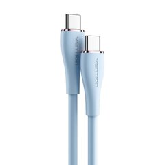 USB-C 2.0 to USB-C 5A Cable Vention TAWSG 1.5m Light Blue Silicone цена и информация | Borofone 43757-uniw | hansapost.ee