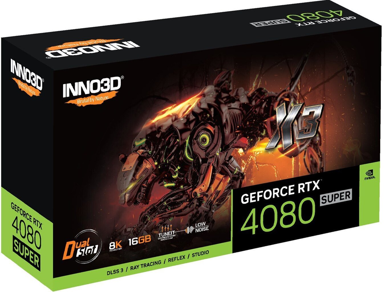 Inno3D GeForce RTX 4080 Super X3 (N408S3-166X-18703552) цена и информация | Videokaardid | hansapost.ee