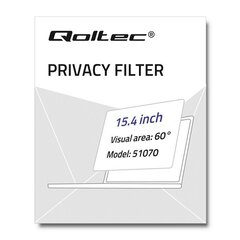 Qoltec Privacy Filter (51070) hind ja info | Sülearvuti tarvikud | hansapost.ee