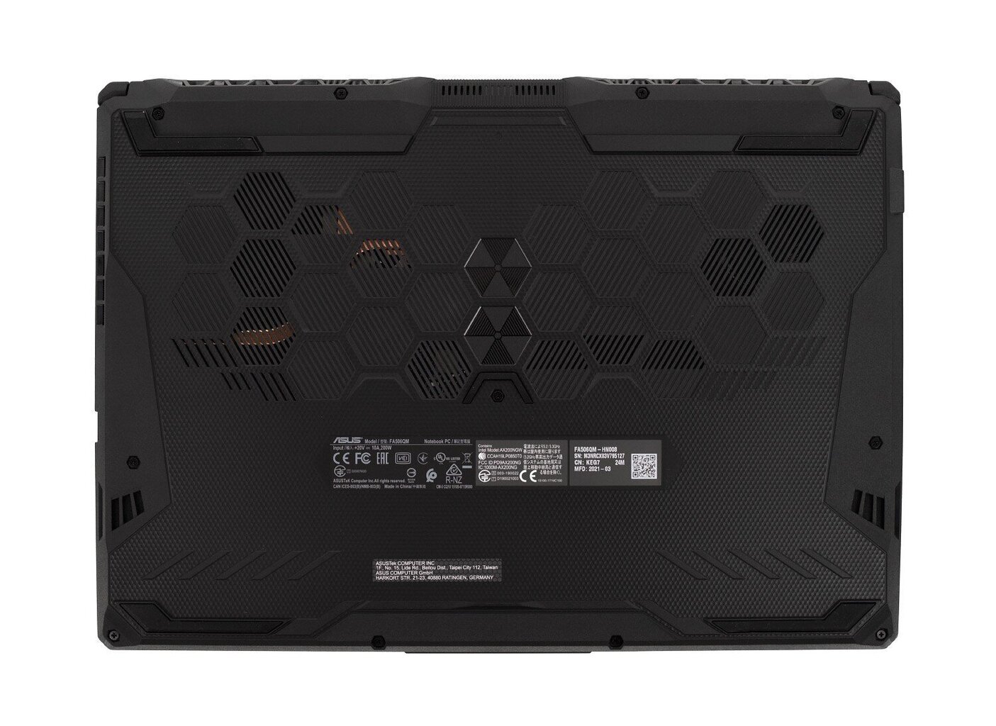 Asus TUF Gaming A15 FA506NC-HN001W (90NR0JF7-M001T0) цена и информация | Sülearvutid | hansapost.ee