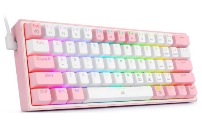 Redragon K617-RGB Pink hind ja info | Klaviatuurid | hansapost.ee