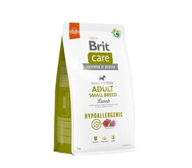 Brit Care Adult S kuivtoit väikestest tõugudest koertele lambaliha ja riisiga, 1 kg hind ja info | Koerte kuivtoit ja krõbinad | hansapost.ee