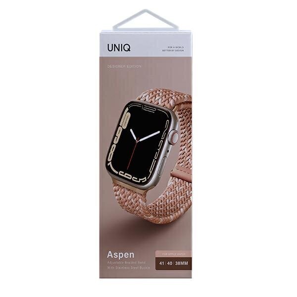 Käevõru Uniq Aspen Apple Watch 40/38/41mm, tsitruseline roosa цена и информация | Nutikellade aksessuaarid ja tarvikud | hansapost.ee