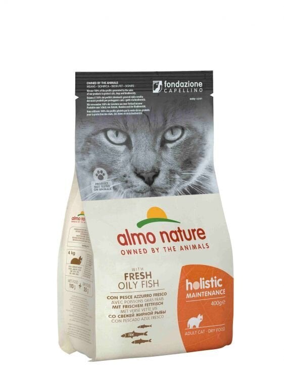 Almo Nature anšoovise ja kanaga, 400 g hind ja info | Kassi kuivtoit ja kassikrõbinad | hansapost.ee