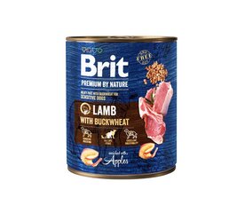 "Brit Premium By Nature" консервы ягненок с гречкой 400г цена и информация | Консервы для собак | hansapost.ee