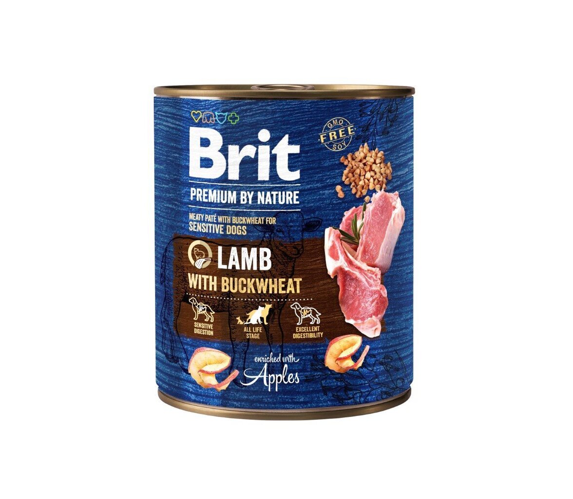 Brit Premium Nature lambaliha ja tatraga, 400 g цена и информация | Koerakonservid | hansapost.ee