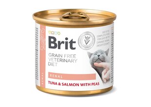 Brit Veterinary Diet Renal konserv kassidele, 200g hind ja info | Kassi kuivtoit ja kassikrõbinad | hansapost.ee