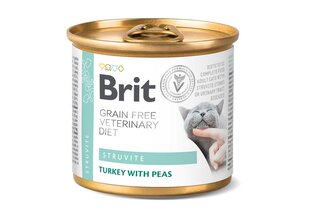 Brit Veterinary Diet Struvite konserv kassidele, 200g hind ja info | Kassi kuivtoit ja kassikrõbinad | hansapost.ee