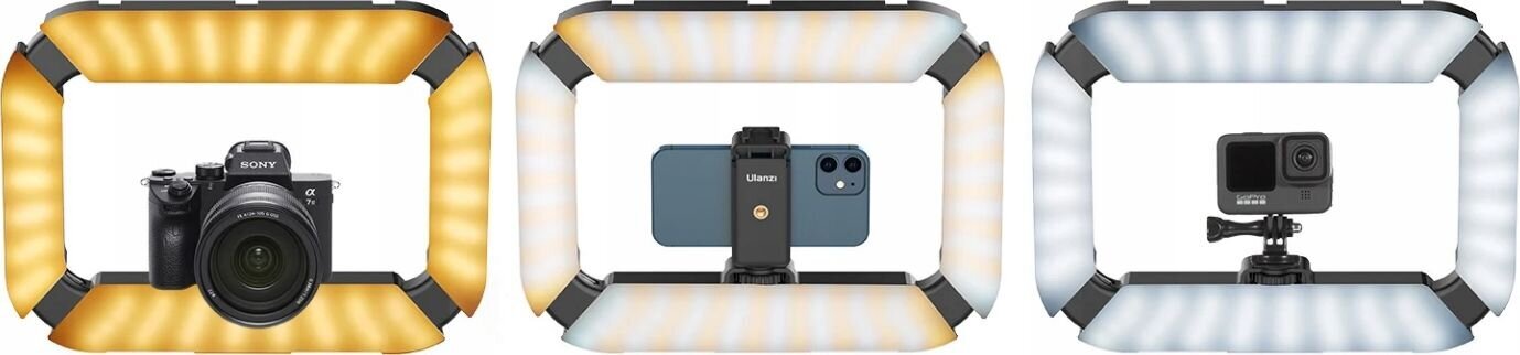 Rõngas LED-välklamp nutitelefoni Ulanzi U-200 stabilisaatorile цена и информация | Fotoaparaatide lisatarvikud | hansapost.ee