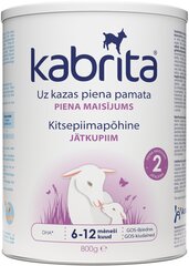 Молочная смесь Kabrita 2, 6+ месяцев, 800 г цена и информация | Детские смеси с 6 месяцев | hansapost.ee