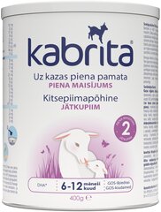 Piimasegu Kabrita 2, 6-12 kuud, 400 g hind ja info | Piimasegud | hansapost.ee