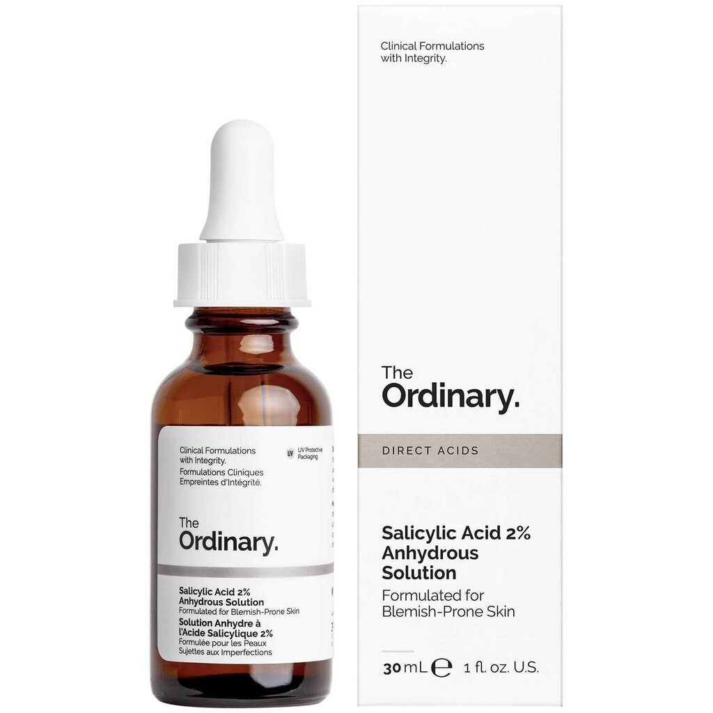 Näoseerum salitsüülhappega The Ordinary Salicylic Acid 2% Anhydrous Solution, 30 ml hind ja info | Näoõlid, ampullid ja seerumid | hansapost.ee