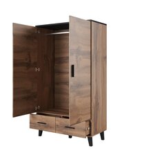 Riidekapp Cama Meble Lotta 2D2S, pruun/must цена и информация | Cama Meble Мебель для спальни | hansapost.ee