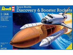 Mudel Revell Space Shuttle Discovery & Booster, 1/144, 04736 hind ja info | Klotsid ja konstruktorid | hansapost.ee