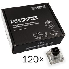 Glorious PC Gaming Race Kailh Box Black switch’ile | Linear & Silent, 120 tk hind ja info | Klaviatuurid | hansapost.ee