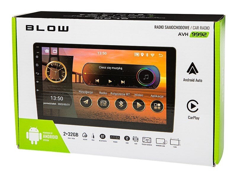 Blow AVH-9992 2DIN hind ja info | MP3-mängijad, MP4-mängijad | hansapost.ee