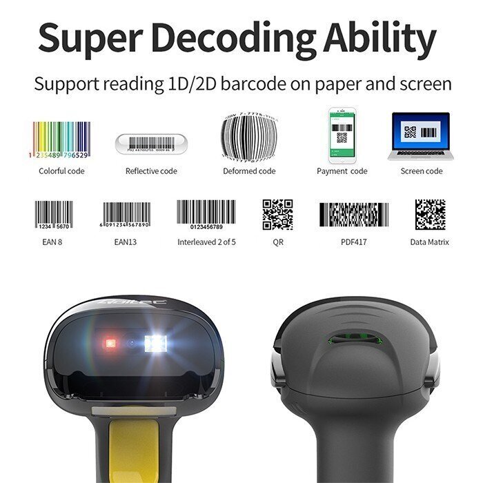 Qoltec Laser Barcode Scanner 50853 цена и информация | Nutiseadmed ja lisatarvikud | hansapost.ee