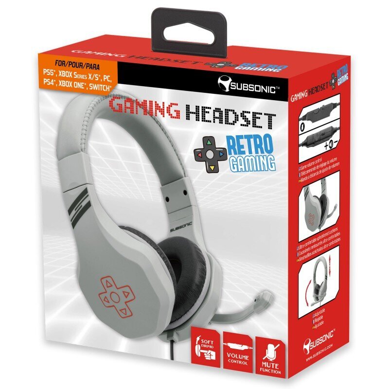 Subsonic Gaming Headset Retro hind ja info | Kõrvaklapid | hansapost.ee