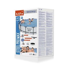 Бассейн Bestway 56488 Steel Pro Max круглый надземный 457x107см цена и информация | Бассейны | hansapost.ee