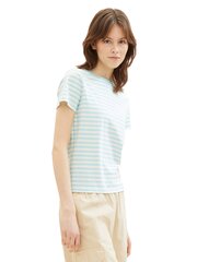 Женская футболка Tom Tailor, мятно-зеленая/белая цена и информация | Женские футболки | hansapost.ee