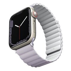 UNIQ pasek Revix Apple Watch Series 4|5|6|7|8|SE|SE2 38|40|41mm. Reversible Magnetic lilak-biały|lilac-white цена и информация | Аксессуары для смарт-часов и браслетов | hansapost.ee