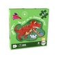 Pusle Lean Toys Dinosaurused 4in1, 73 tk hind ja info | Pusled lastele ja täiskasvanutele | hansapost.ee