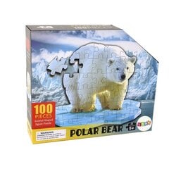 Pusle Lean Toys Valge karu, 100 tk hind ja info | Pusled lastele ja täiskasvanutele | hansapost.ee
