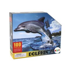 Pusle Lean Toys Dolphin, 100 tk цена и информация | Пазлы | hansapost.ee