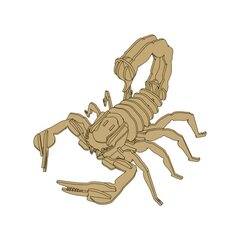 Puidust 3D pusle Lean Toys Scorpio, 35 tk цена и информация | Пазлы | hansapost.ee