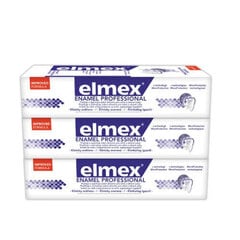 Elmex Dental Enamel Professional hambapasta 3 x 75 ml hind ja info | Hambaharjad, hampapastad ja suuloputusvedelikud | hansapost.ee