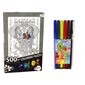Värvimispusle Lean Toys viltpliiatsidega, 500 tk hind ja info | Pusled lastele ja täiskasvanutele | hansapost.ee