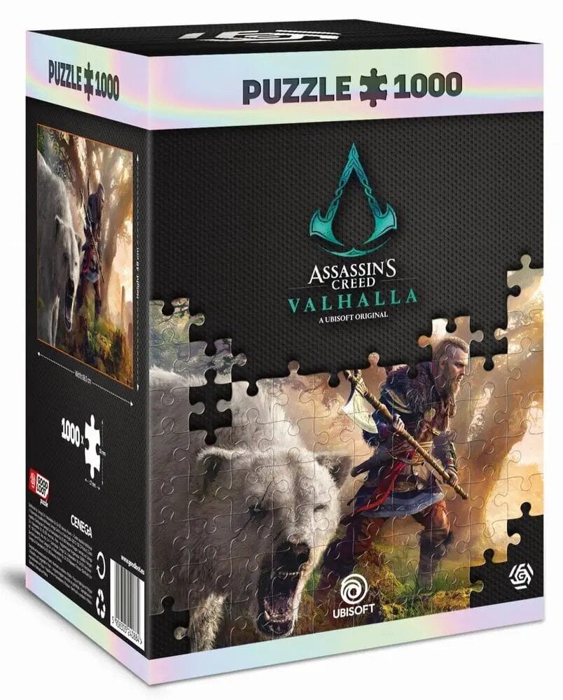 Pusle Good Loot Assassins Creed: Valhalla – Eivor ja jääkaru, 1000 tk hind ja info | Pusled lastele ja täiskasvanutele | hansapost.ee