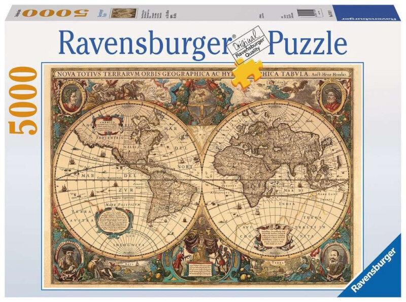 Pusle Ravensburger Vana maailmakaart, 5000 tk цена и информация | Pusled lastele ja täiskasvanutele | hansapost.ee
