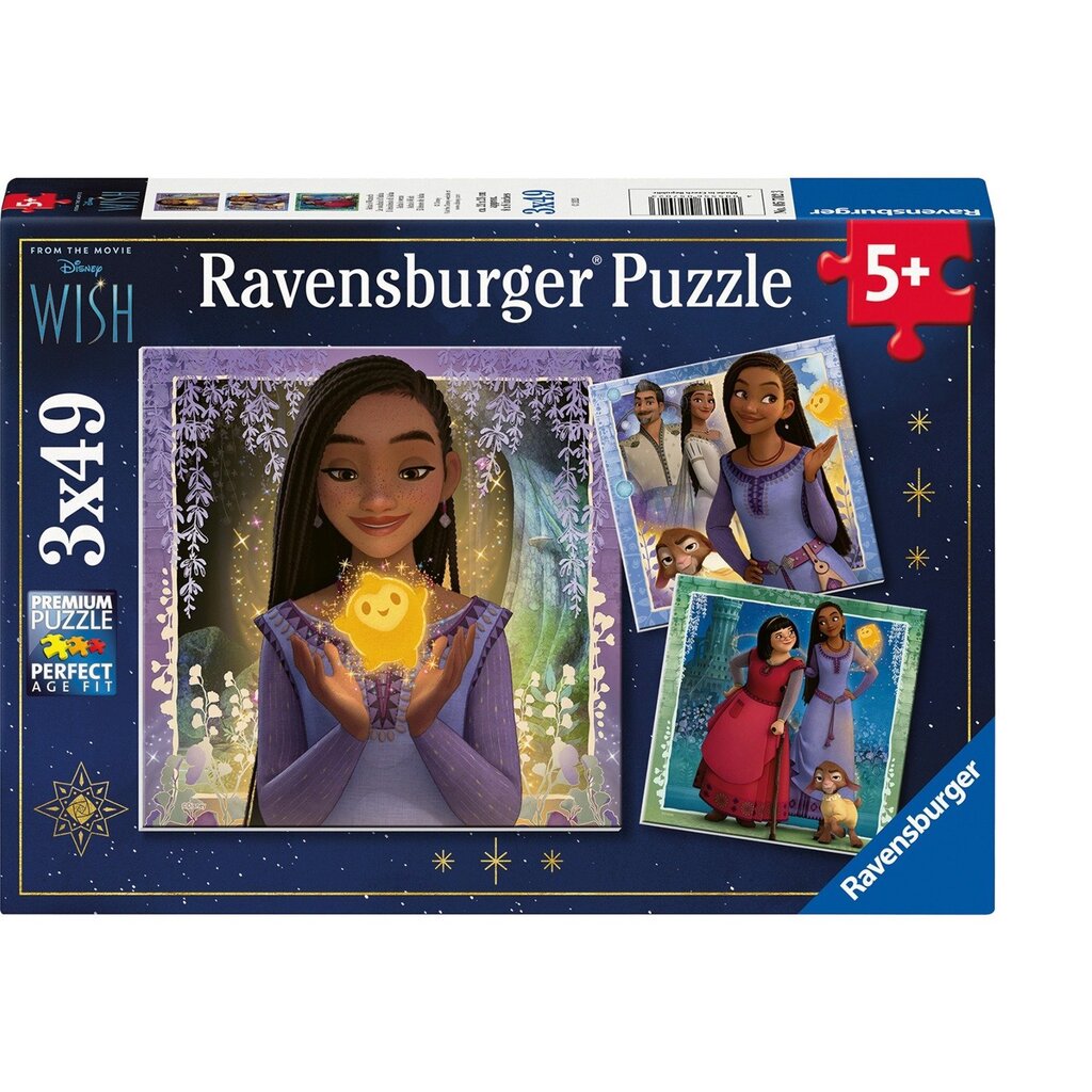 Pusle tüdrukuga Ravensburger Disney Wish, 147 tk цена и информация | Pusled lastele ja täiskasvanutele | hansapost.ee