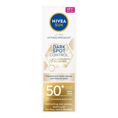 Крем для лица против пятен Nivea Sun Spot Control Luminous 630®, SPF50+, 40 мл цена и информация | Кремы для лица | hansapost.ee