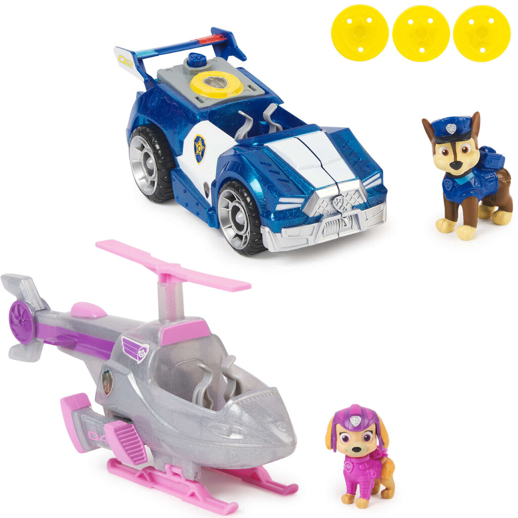 Skye ja Chase politseiauto ja helikopter Paw Patrol цена и информация | Mänguasjad poistele | hansapost.ee