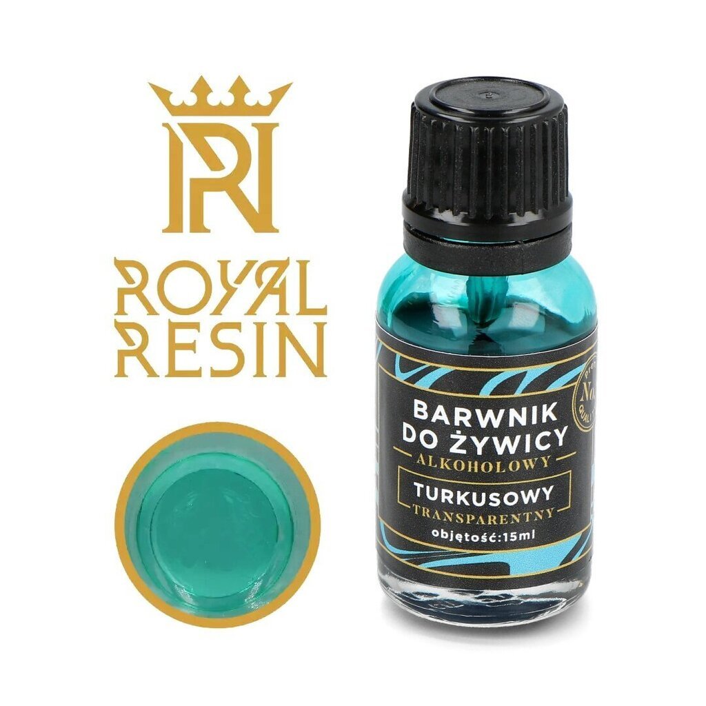 Alkoholivärv epoksiidvaigule Royal Resin turquoise, 15ml hind ja info | Kunstitarbed, voolimise tarvikud | hansapost.ee