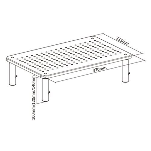 Monitorikinnitus Gembird MS-TABLE-01, must цена и информация | Televiisori alused | hansapost.ee