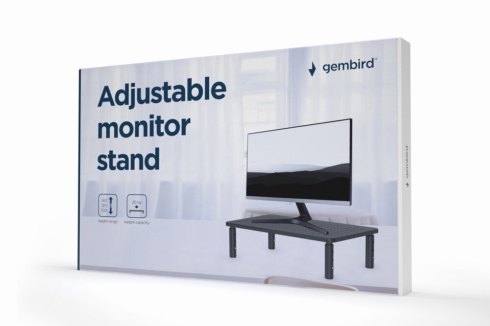 Monitorikinnitus Gembird MS-TABLE-01, must цена и информация | Televiisori alused | hansapost.ee