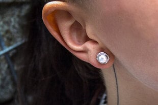 Beneto Hõbedast kõrvarõngad ehtsa pärliga TAGUP1585PS hind ja info | Kõrvarõngad | hansapost.ee
