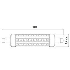 LED R7s lamp J118, 4000K, 9W, 900lm, LD-J11810WE-40, GTV hind ja info | Lambipirnid ja LED-pirnid | hansapost.ee