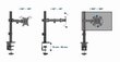 Gembird MA-D1-03 цена и информация | Monitori kinnitused | hansapost.ee