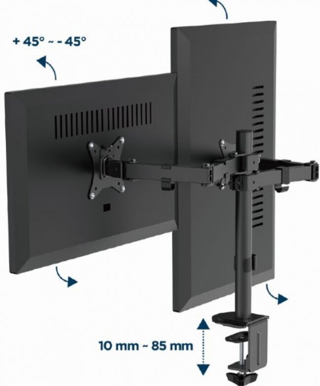 Gembird MA-D2-03 hind ja info | Monitori kinnitused | hansapost.ee