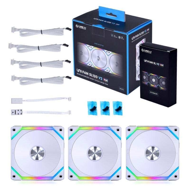 Lian-Li Uni SL120 V2 RGB PWM 3 UF-SL120V2-3W цена и информация | Arvuti ventilaatorid | hansapost.ee