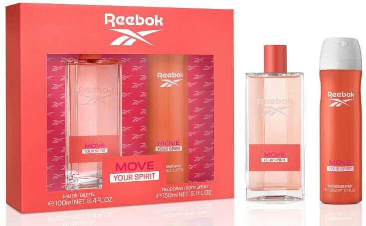 Komplekt Reebok Move Your Spirit For Women - Tualettvesi 100 ml + spreideodorant 150 ml цена и информация | Parfüümid naistele | hansapost.ee