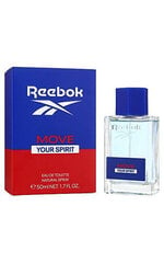 Tualettvesi Reebok Move Your Spirit EDT meestele, 50 ml hind ja info | Reebok Lastekaubad ja beebikaubad | hansapost.ee