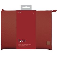 UNIQ etui Lyon laptop Sleeve 14" czerwony|brick red Waterproof RPET цена и информация | Чехлы для планшетов и электронных книг | hansapost.ee